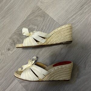 Christian Louboutin ivory espadrilles